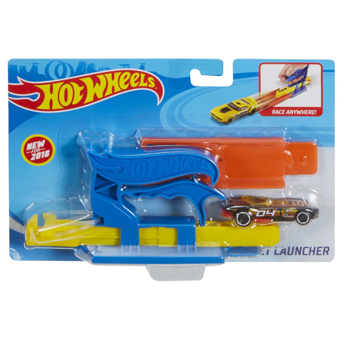Hot Wheels Action Pista de Brinquedo Lan?ador de Bolso Azul