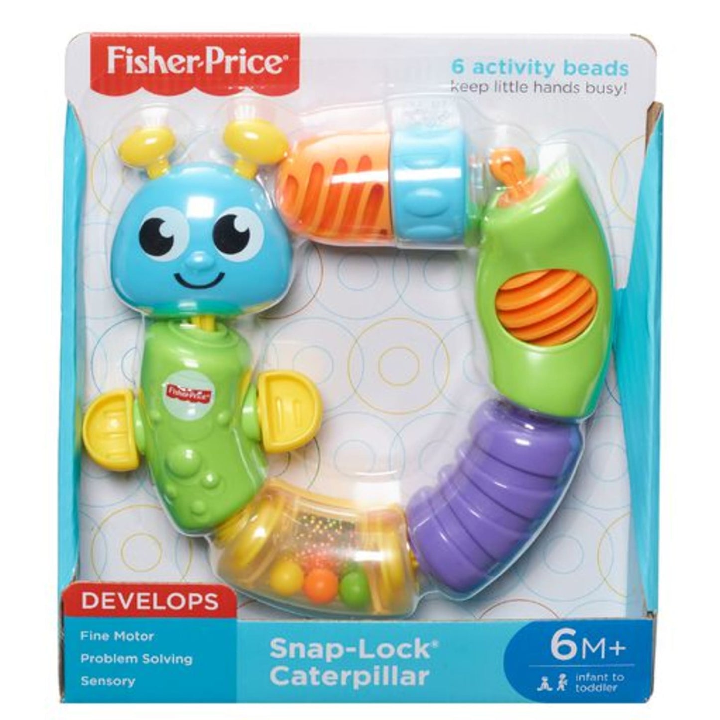 Fisher-Price Juguete para Beb¨¦s Oruga Cadena de Colores