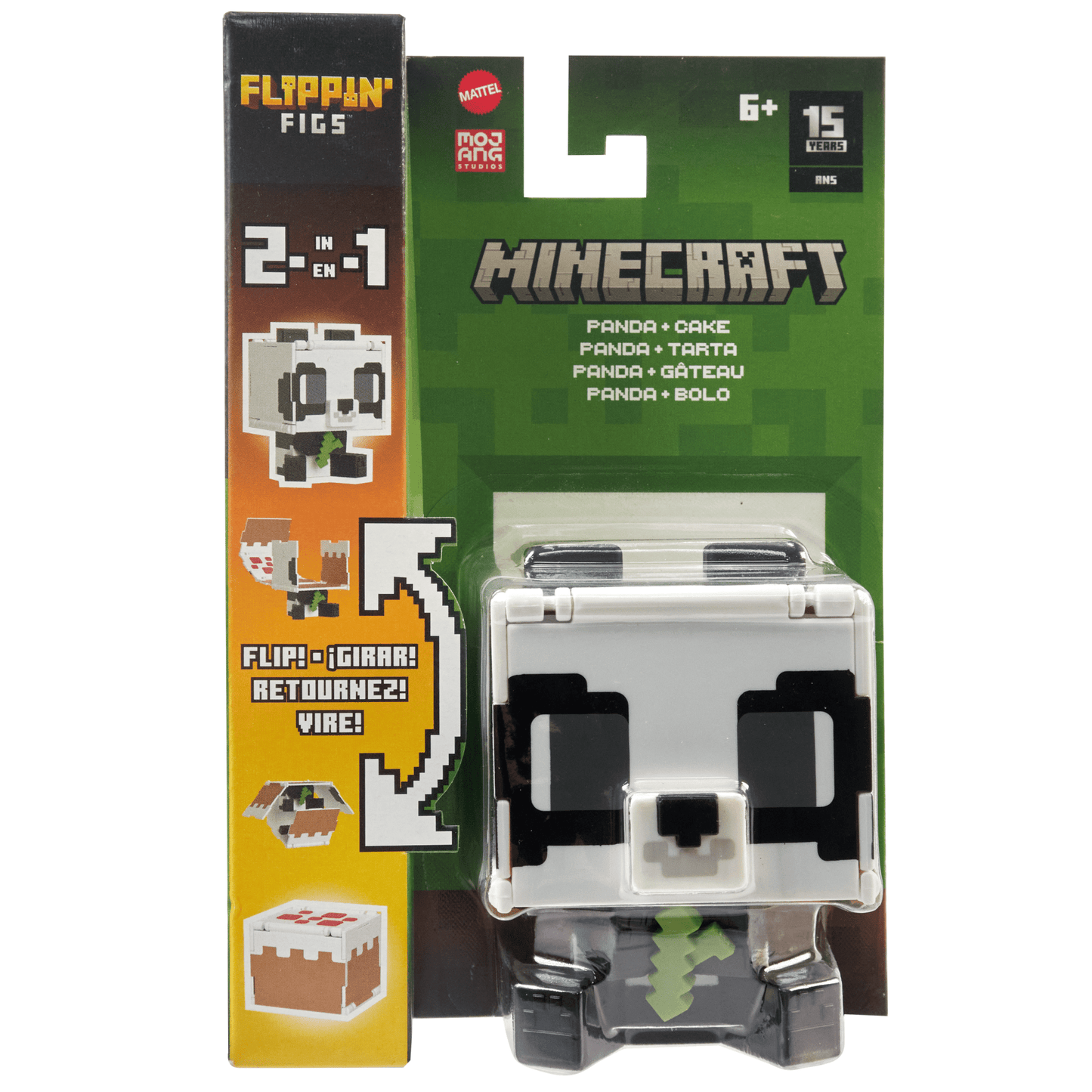 Minecraft Vanilla Figura de Acci¨®n Flippin' de 3.75 Panda + Pastel