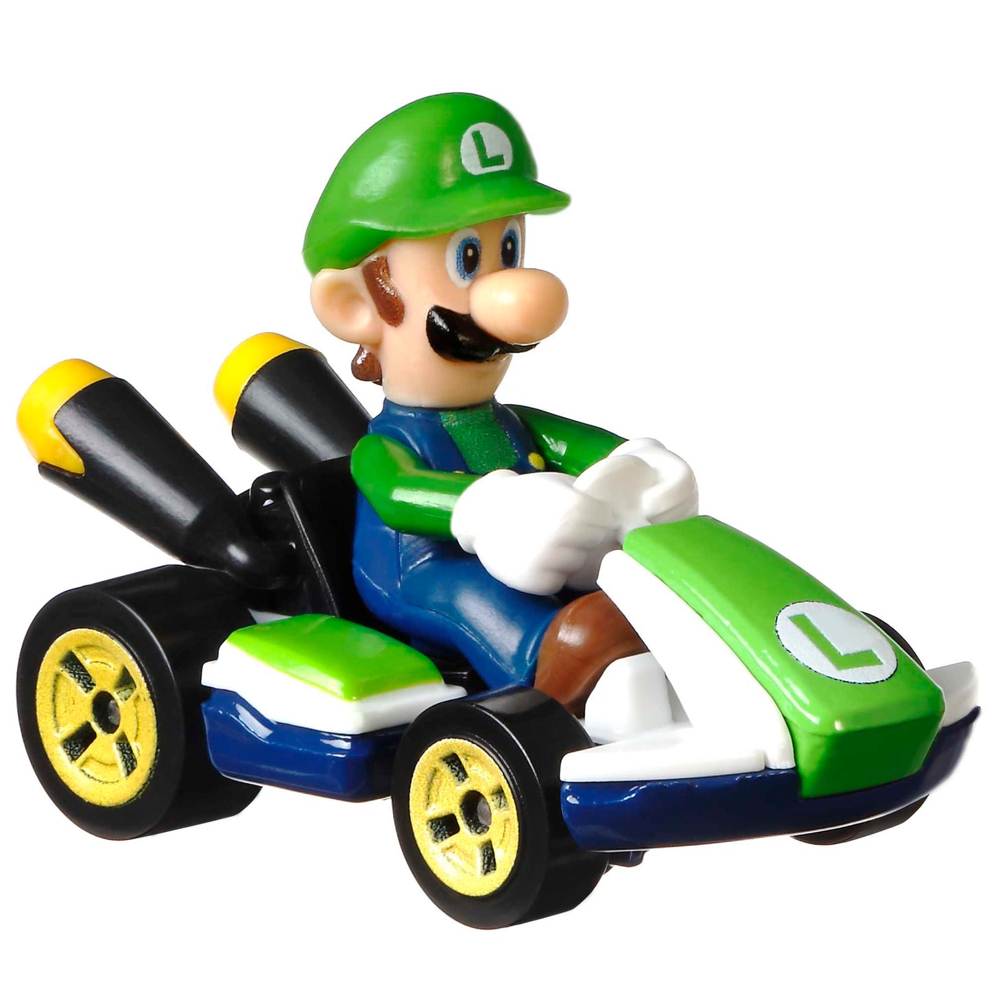 Hot Wheels Mario Kart Ve¨ªculo de Brinquedo Kart Padr?o Luigi
