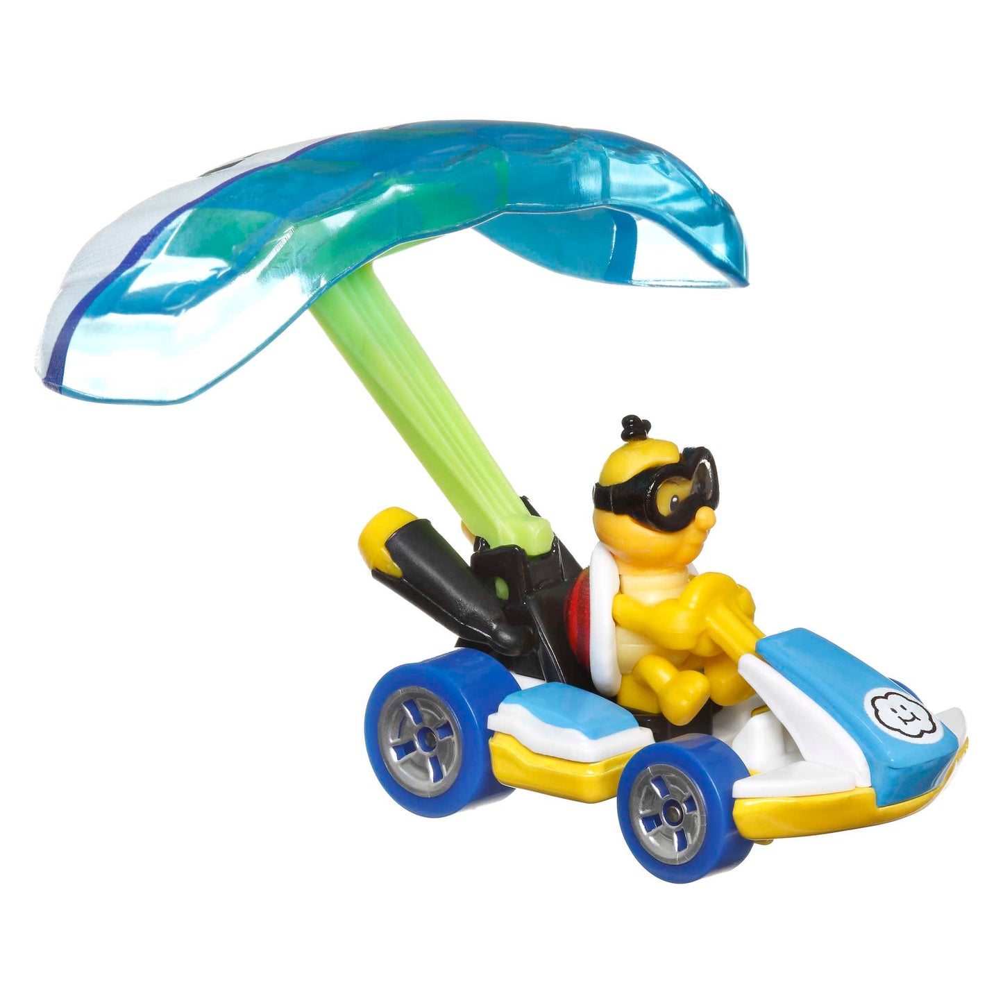 Hot Wheels Mario Kart Veh¨ªculo de Juguete Lakitu Est¨¢ndar Kart con Cloud Glider