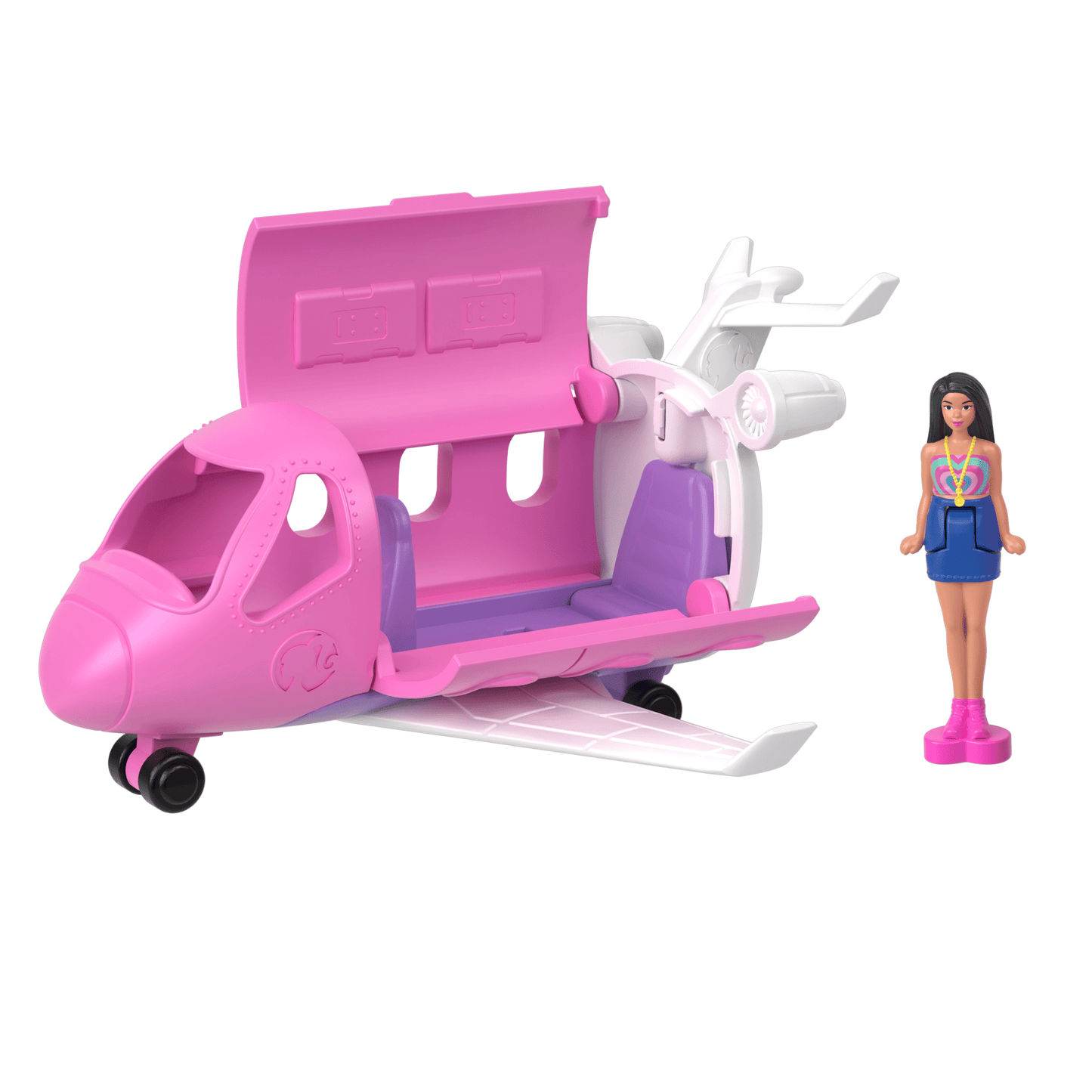 Barbie-Avion de R¨ºve Mini-Barbieland-Coffret Avec Avion et Poup¨¦e