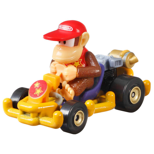 Hot Wheels Mario Kart Ve¨ªculo de Brinquedo Diddy Kong Pipe Frame