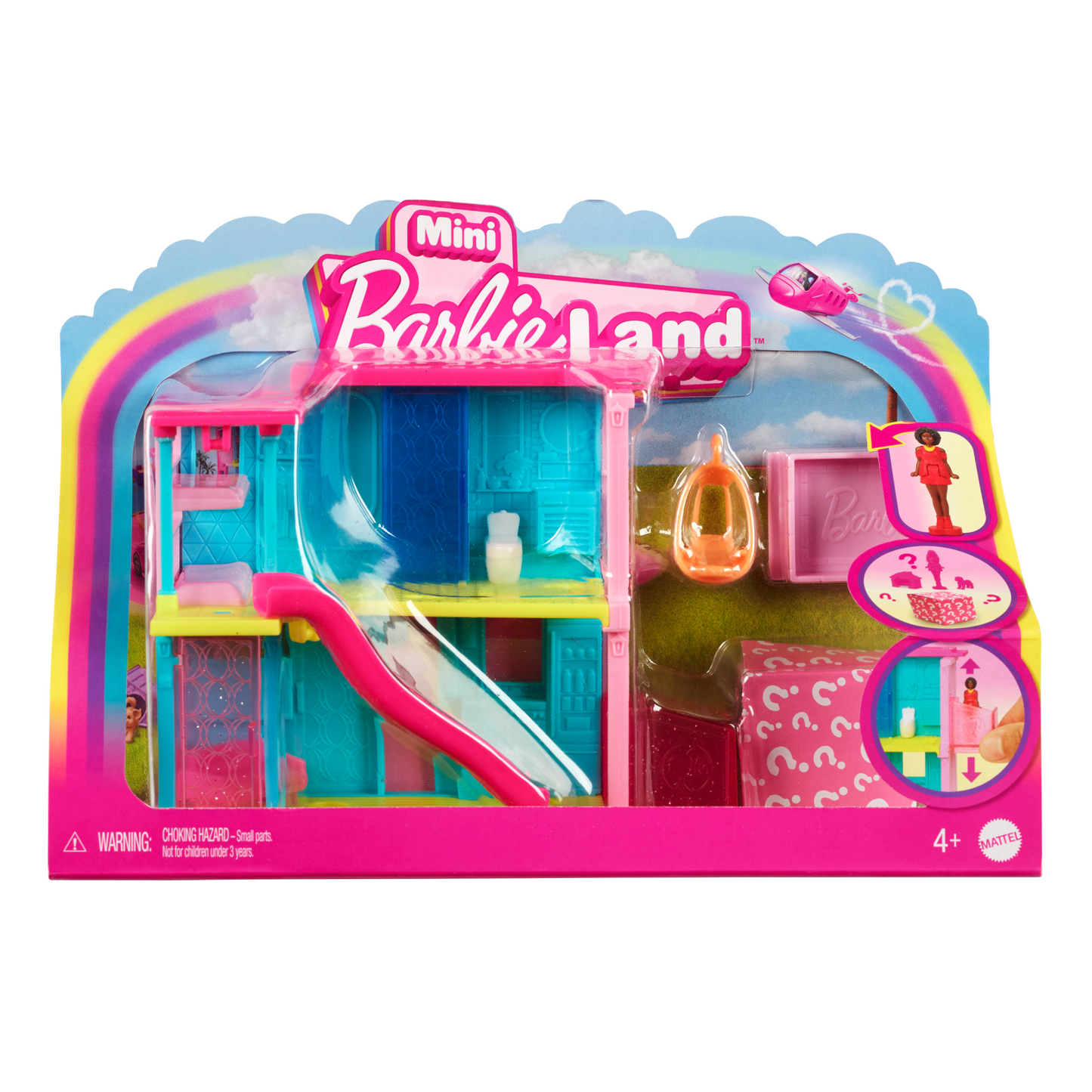 Barbie Mini BarbieLand Casa de Mu?ecas Azul y Amarilla
