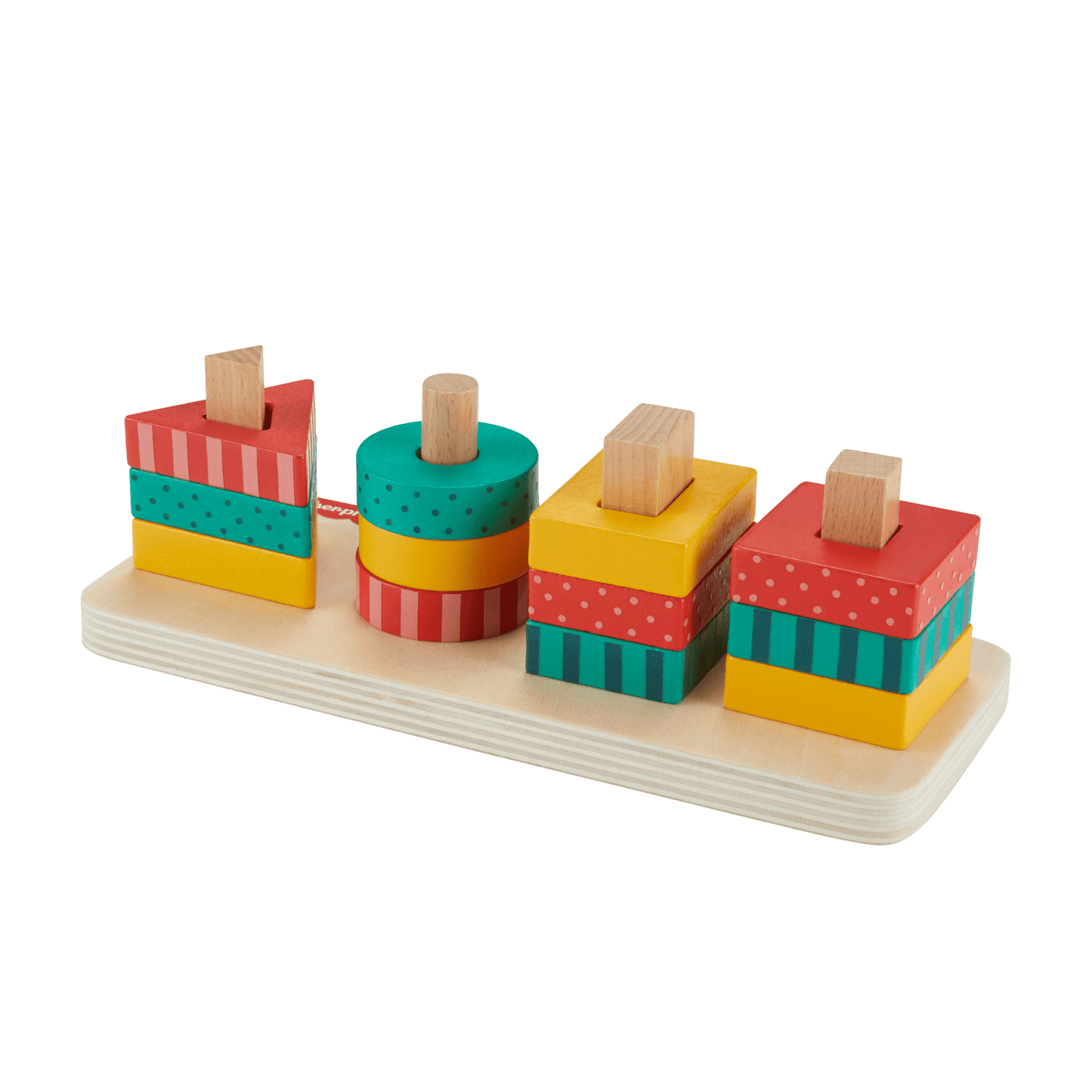 Fisher-Price Empileur de Formes en Bois, Triage, 13 ¨¦l¨¦ments