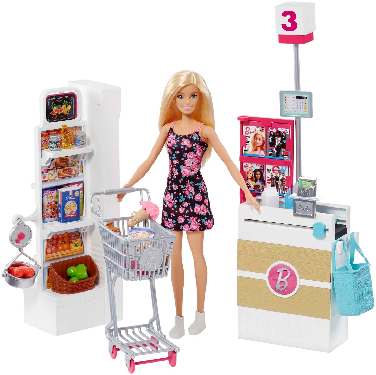 Barbie Set de Juego Supermercado con Mu?eca