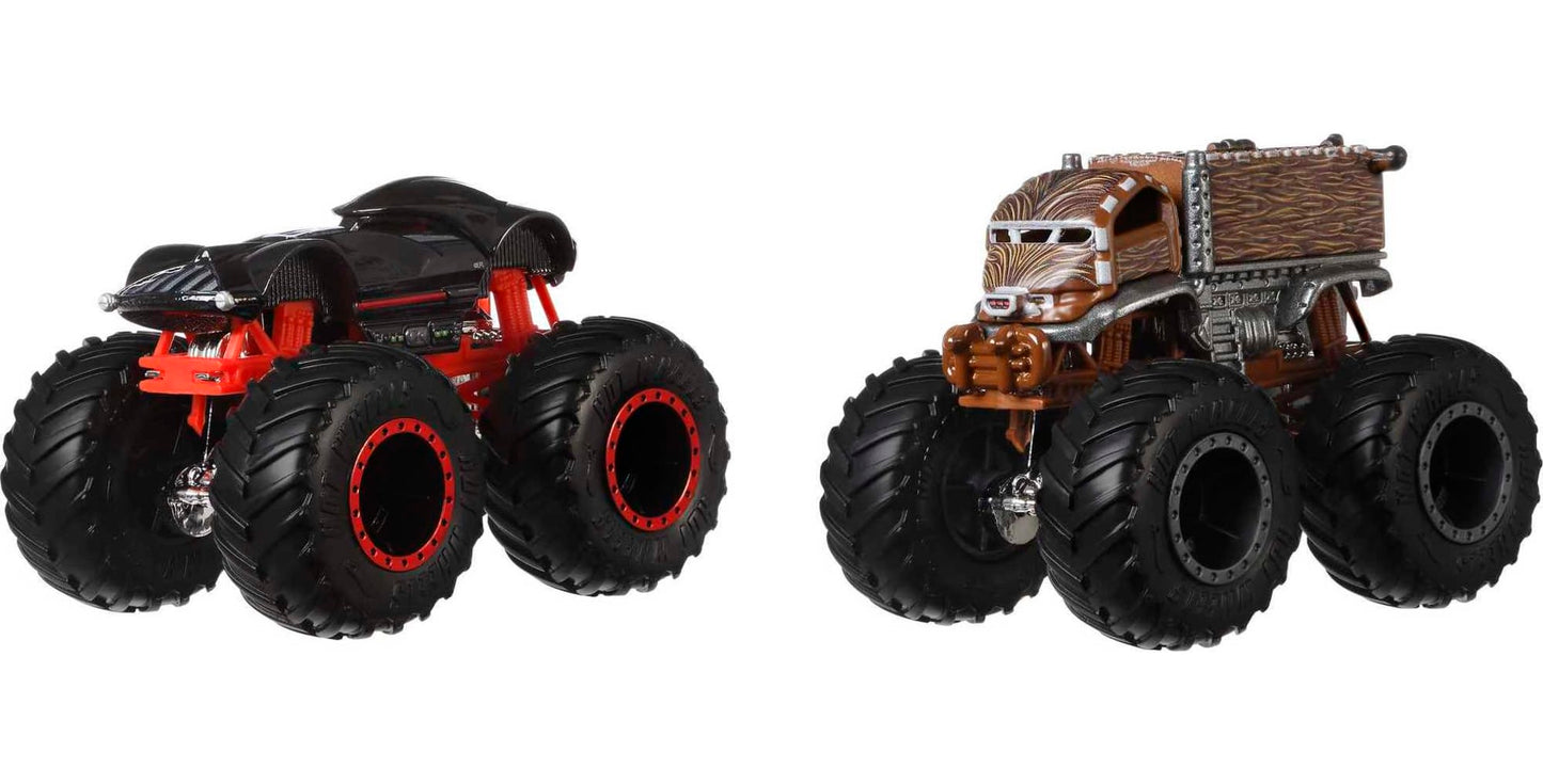 Hot Wheels Monster Trucks Veh¨ªculo de Juguete Paquete Sorpresa de 2 Autos Escala 1:64