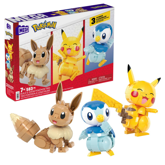 Mega  Pok¨¦mon  Trio Construction et Pr¨¦sentation, 3Fig., 83Pces