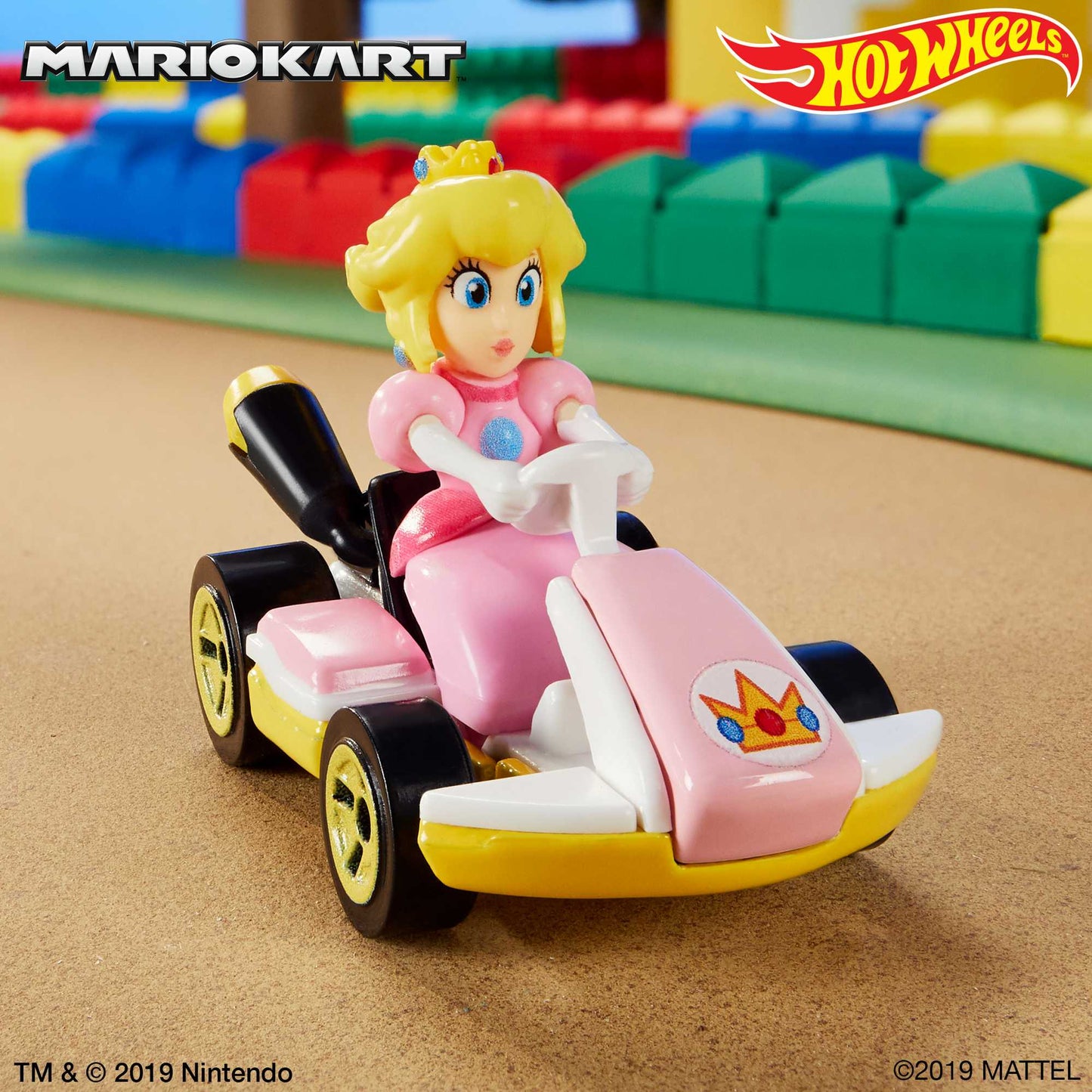 Hot Wheels Mario Kart Ve¨ªculo de Brinquedo Kart Padr?o Princesa Peach