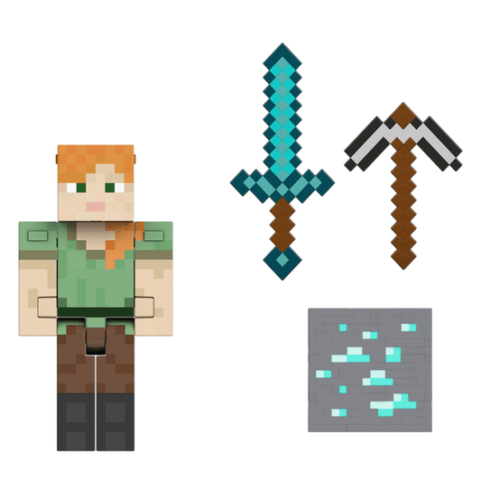 Minecraft Diamond Figura de Acci¨®n Alex Coleccionable 5.5