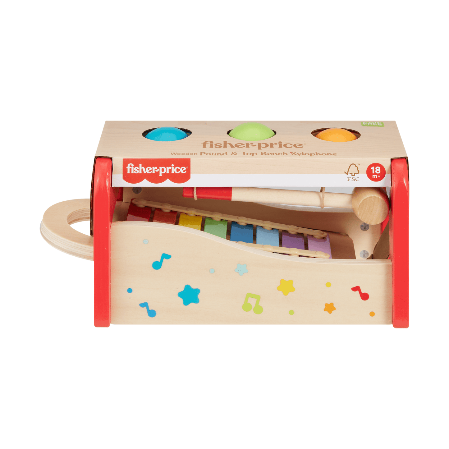 Fisher-Price? Xylophone Bim Bam, Instrument de Musique, 6 ¨¦l¨¦ments