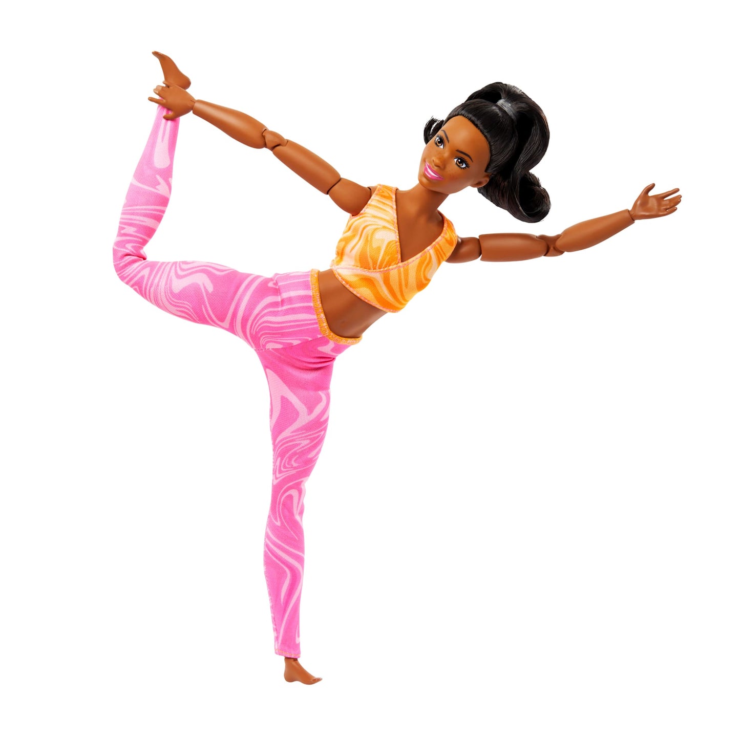 Barbie Made To Move Fashion Doll, Brunette Wearing Removable Sports Top & Pants, 22 Bendable ¡°Joints¡±