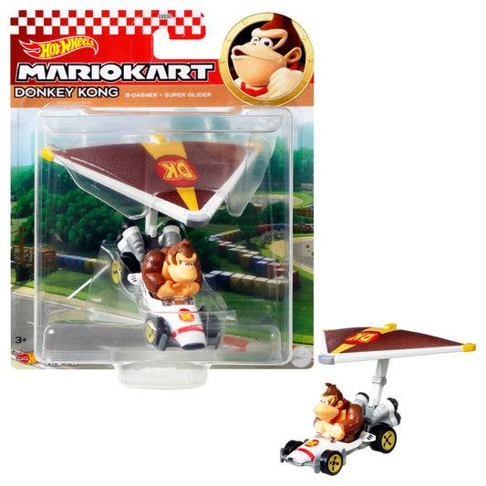Hot Wheels Mario Kart Veh¨ªculo de Juguete Donkey Kong B-Dasher con Super Glider