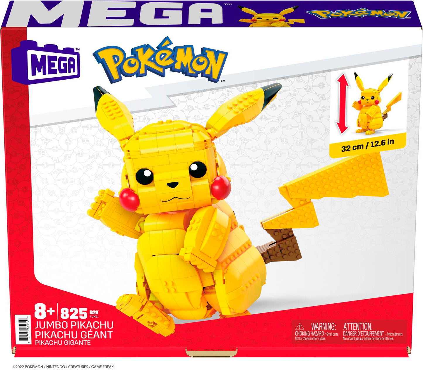 MEGA Pok¨¦mon Juguete de Construcci¨®n Jumbo Pikachu