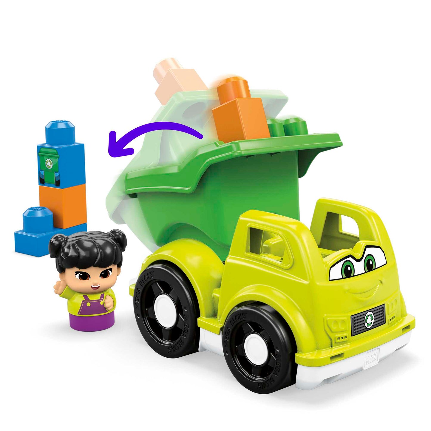 Mega Bloks Juguete de Construcci¨®n Peque?o Veh¨ªculo de Reciclado