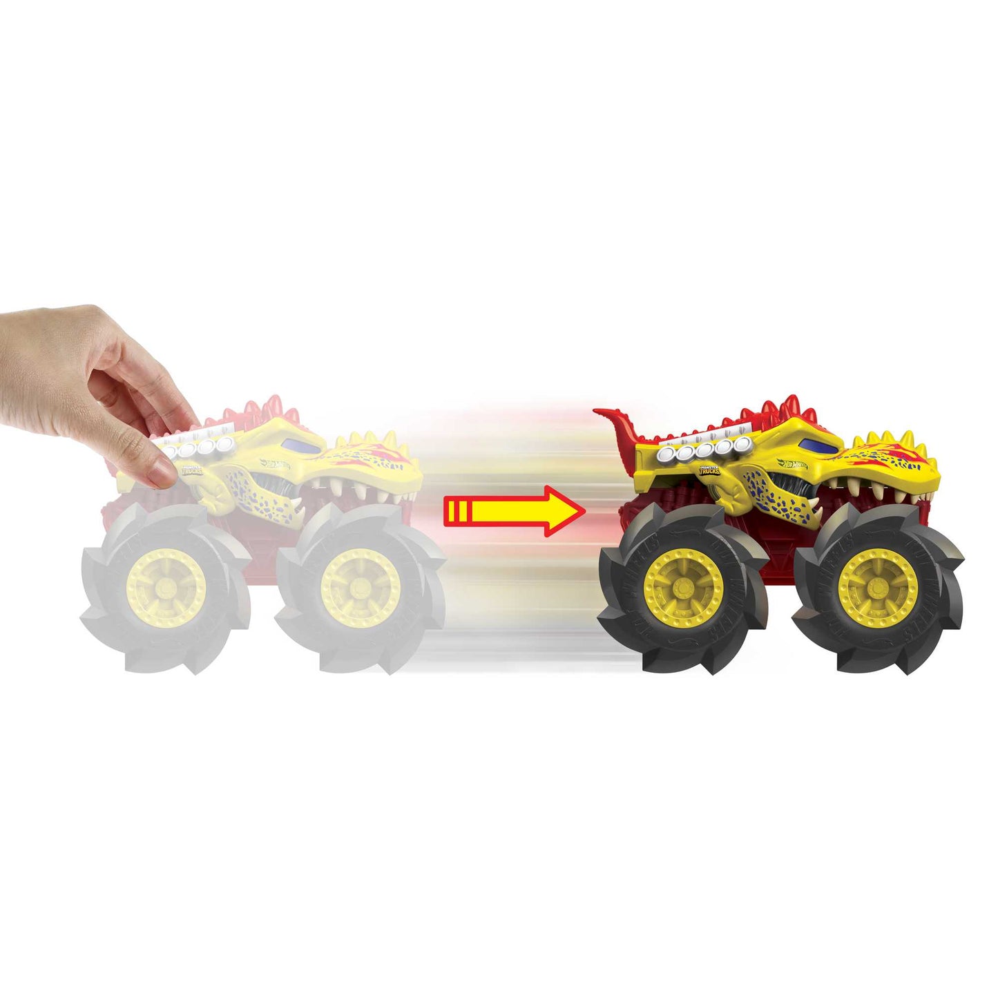 Hot Wheels? 1:43 Monster Trucks Rev Tredz? Trucks - Zombie Wrex