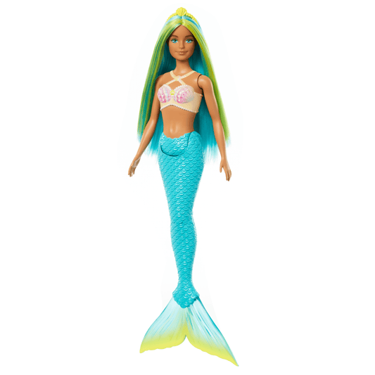 Barbie Fantas¨ªa Mu?eca Sirena Cabello Verde y Azul