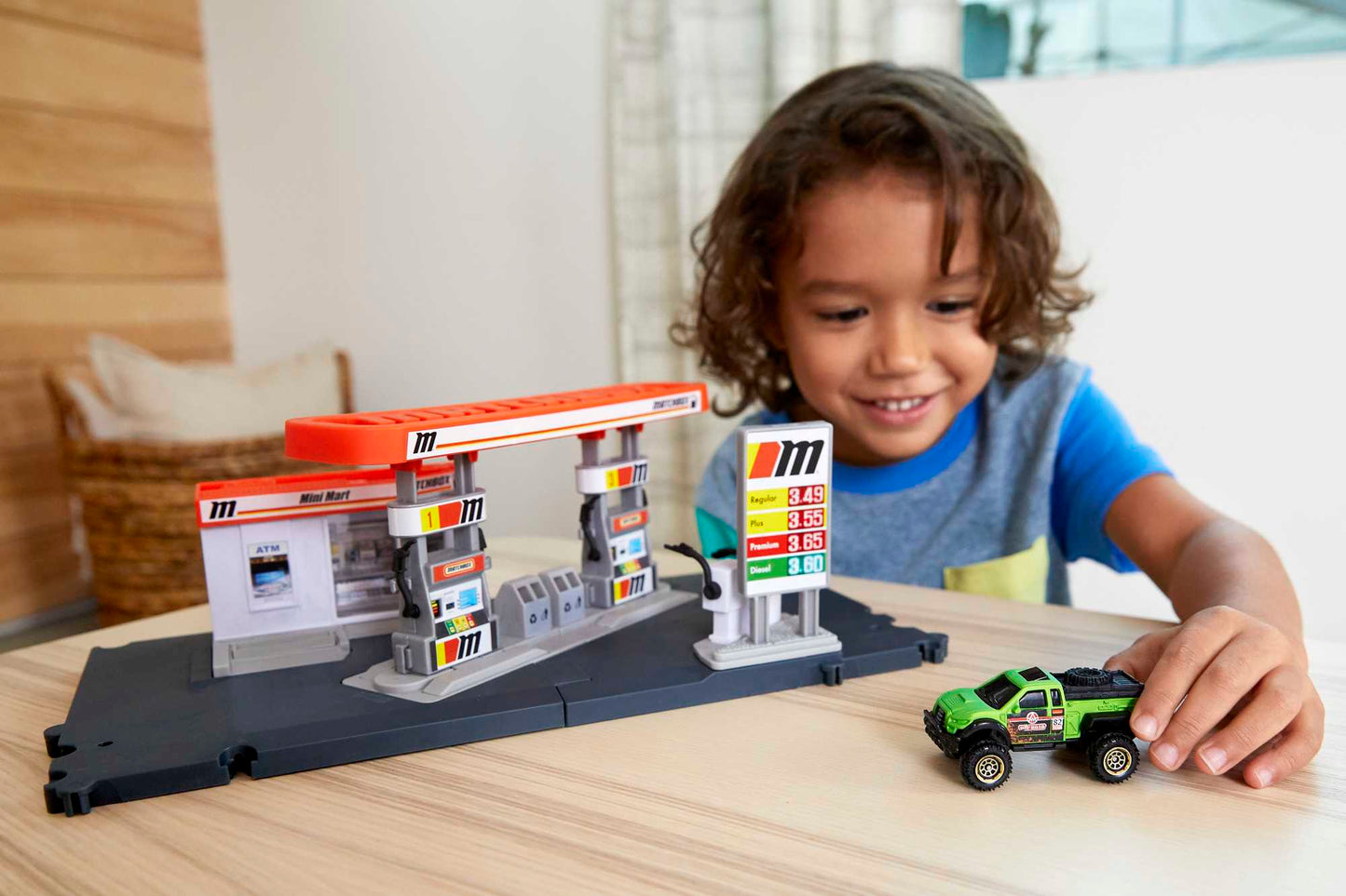 Matchbox Conjunto de Brinquedo A??o Posto de Gasolina