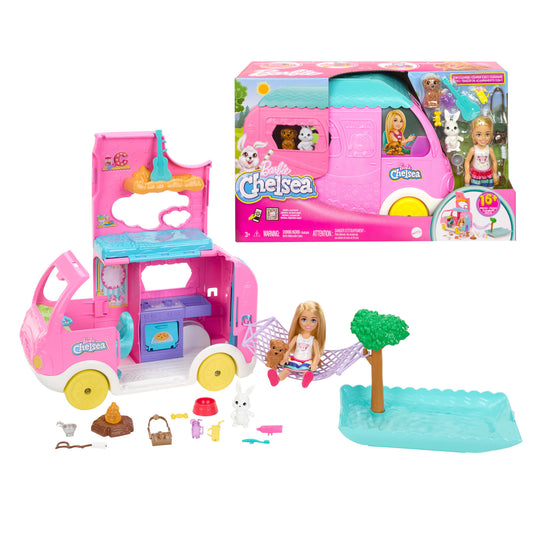 Barbie Ve¨ªculo de Brinquedo Chelsea Novo Camper